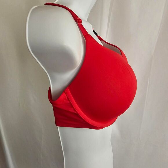 Victoria's Secret Women's Red Underwire Push Up Bra Size 36D - Picture 4 of 8